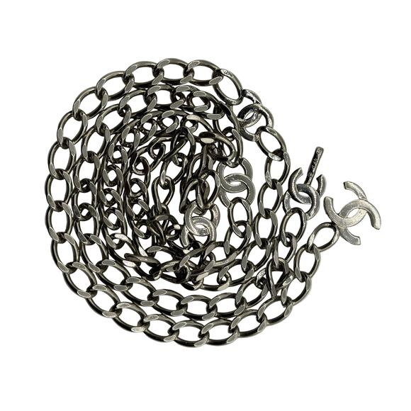 Chanel Silver CC Chain Belt / Convertible Necklace – Adjustable – 47\